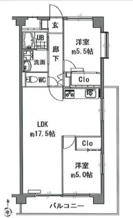 グランメール戸田II【2階】の間取り
