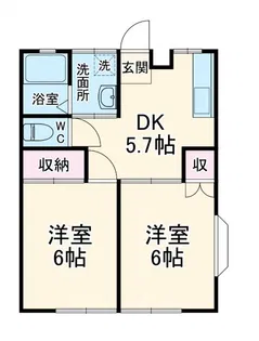 メゾンサンライズ【1階】の間取り