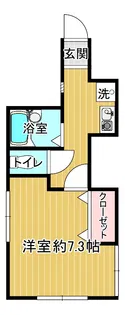 ビレッジ鶴巻【1階】の間取り