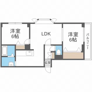 ティナパーク413【3階】の間取り