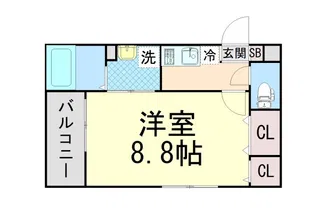 アムールトロワIshibashi【3階】の間取り