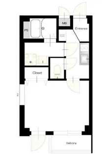 b CASA K.Higashijujo【4階】の間取り