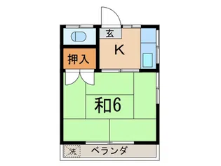 山岸アパ-ト【2階】の間取り