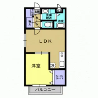 クラルテHASHIDA【1階】の間取り