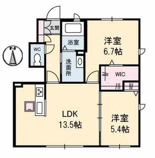 パーシモンII【1階】の間取り