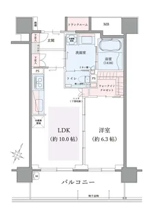 エルグレース神戸三宮タワーステージ【9階】の間取り