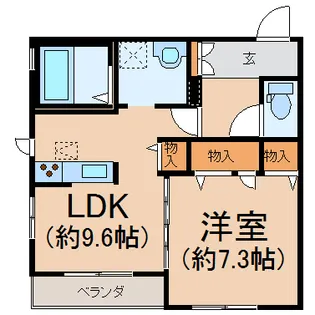 コンフォート宮上【1階】の間取り