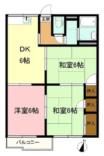 コーポ後藤【2階】の間取り
