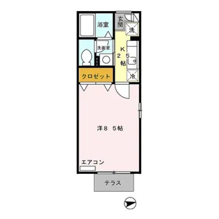 リヴェール【1階】の間取り