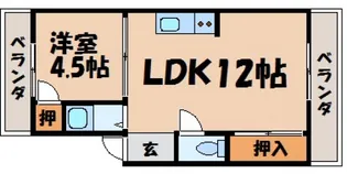 船越マンション 204【2階】の間取り