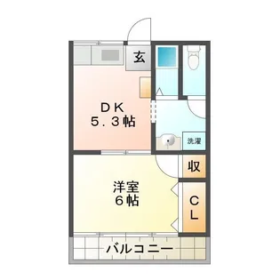 コーポ蔵付【2階】の間取り