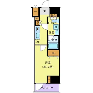 ステージグランデ菊川【4階】の間取り