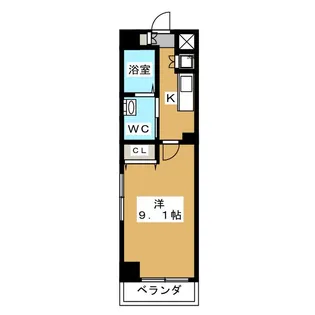 ディアコースト本千葉駅前【5階】の間取り