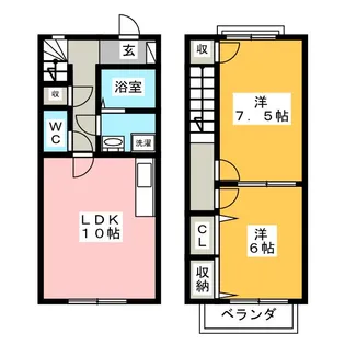 ブランシェヒロ Bの間取り