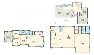 神奈川県伊勢原市大山【一戸建】の間取り