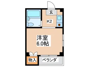 シ-ズ弁天【4階】の間取り