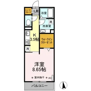 プロスパーII【2階】の間取り
