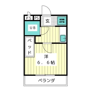 エイトハイムムサシ【3階】の間取り