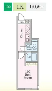 グランディール東高円寺【1階】の間取り