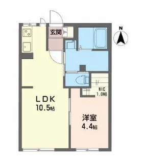 コンフォルタ藤沢町B【1階】の間取り