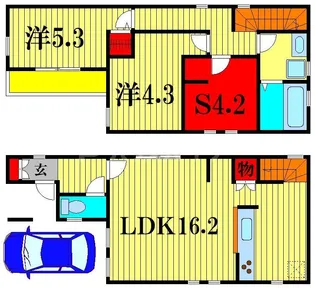 千葉県松戸市中和倉【一戸建】の間取り