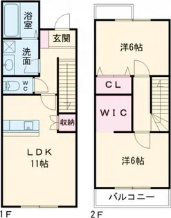 グランスタ馬場山Bコートの間取り