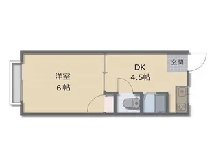 岡山県岡山市北区平野【アパート】の間取り