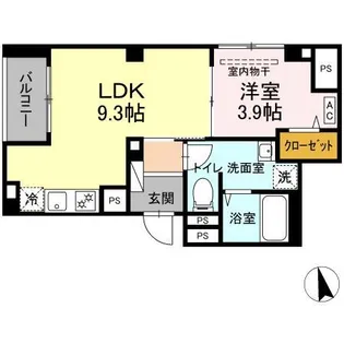 ルアル【1階】の間取り