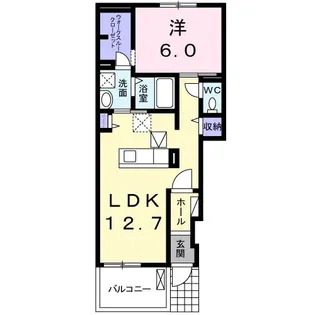 ヴィア ヴィトーリア【1階】の間取り