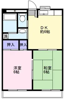 いかるがハイツ【1階】の間取り