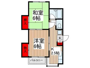 デュエット伊興【1階】の間取り