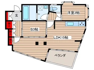 パークサイド富士見台【1階】の間取り