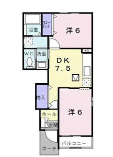 ボヌール落合【1階】の間取り