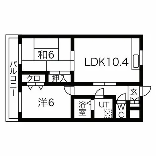 メゾン飛鳥【3階】の間取り
