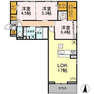 コンフォルト【1階】の間取り