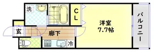 La Douceur九条【8階】の間取り