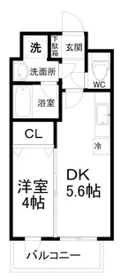 エルスタンザ子平町【4階】の間取り
