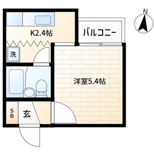 ベストL裏参道【5階】の間取り