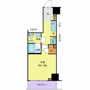 LEXE長原【4階】の間取り