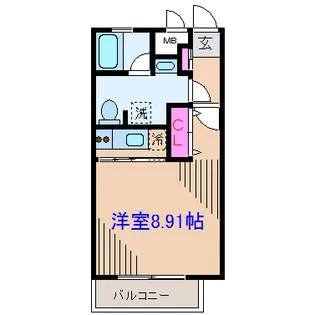 神奈川県横浜市港北区菊名4【アパート】の間取り