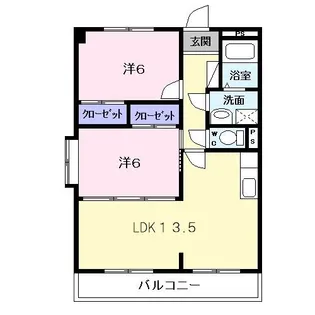 ラフィネドミール【1階】の間取り
