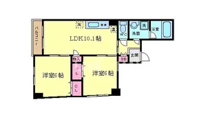 燦祿館(さんろくかん)【4階】の間取り