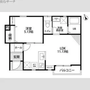 リーブルファイン白須賀【1階】の間取り