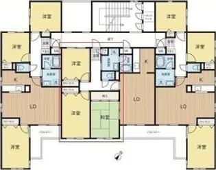 クラーク宮の森【3階】の間取り