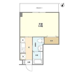 リテラス町屋【4階】の間取り