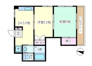 レジデンス京町【2階】の間取り