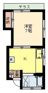 みのりハイツ【1階】の間取り