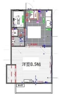 クロノス高津【1階】の間取り