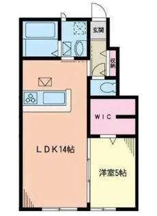 アリュール中山【1階】の間取り