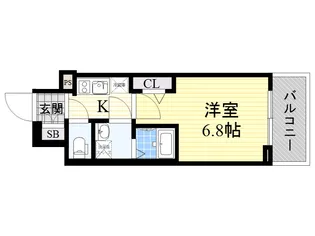 1Kの間取り画像